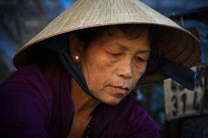 Vendeuse sur le marché